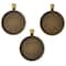 12 Packs: 3 ct. (36 total) Found Objects™ Round Frame Charms by Bead Landing™
